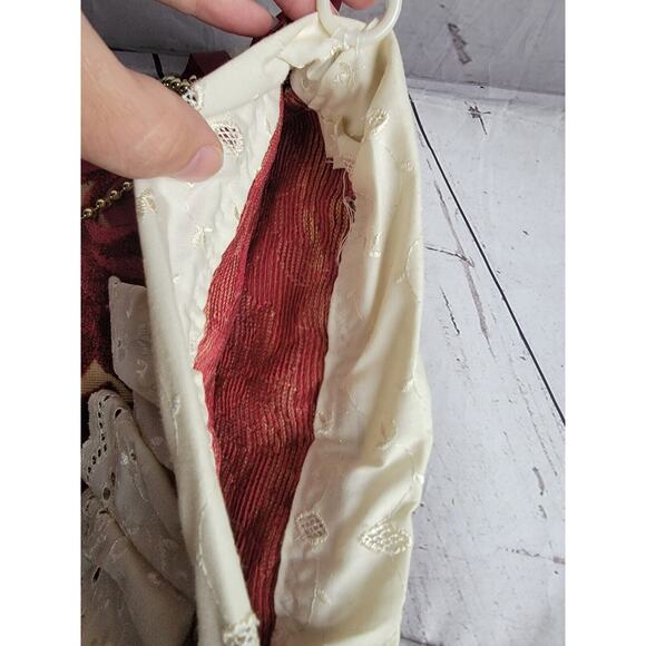 Vintage Victoian Diva Heel Christmas Stocking Tapestry Material - Picture 6 of 11